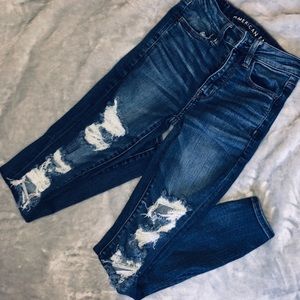 American eagle ripped jeans